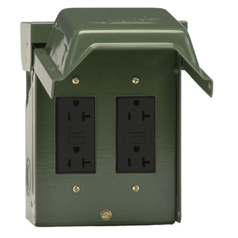 metal outlet box for gfci|gfci outlet outdoor box waterproof.